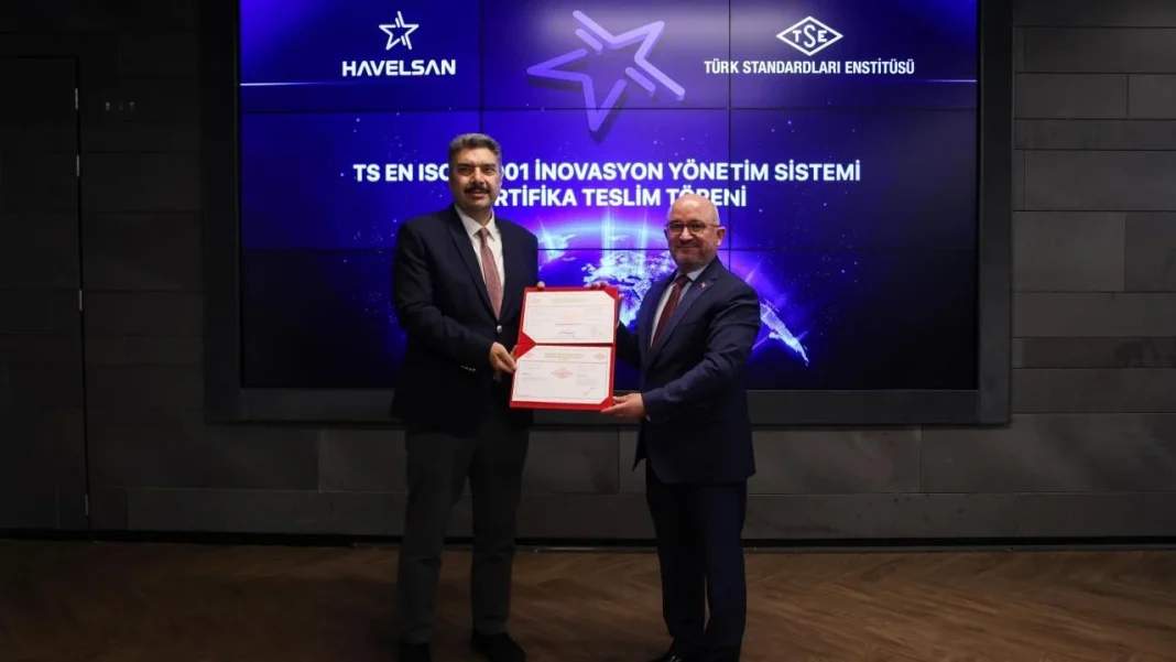 HAVELSAN, TS EN ISO 56001 Belgesi Alan Türkiye'nin İlk Yazılım Şirketi Oldu
