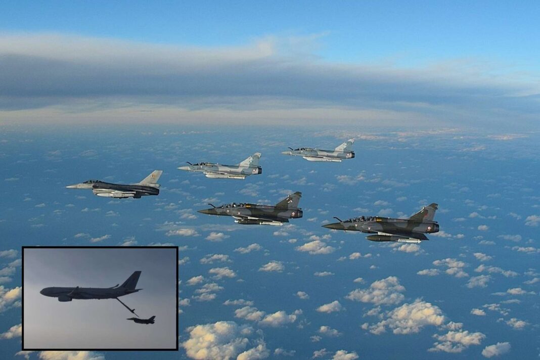 Belçika F-16’ları ve Fransız Mirage 2000 Jetleri Karadenizde Güç Birliği Yaptı