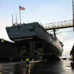 USS Arleigh Burke, İspanya’da Kuru Havuz Bakımına Alındı